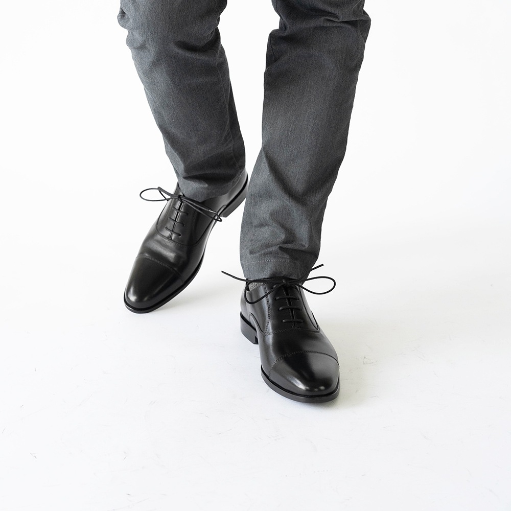 SHEFFIELD BLACK ストレートチップ ビジネスシューズ