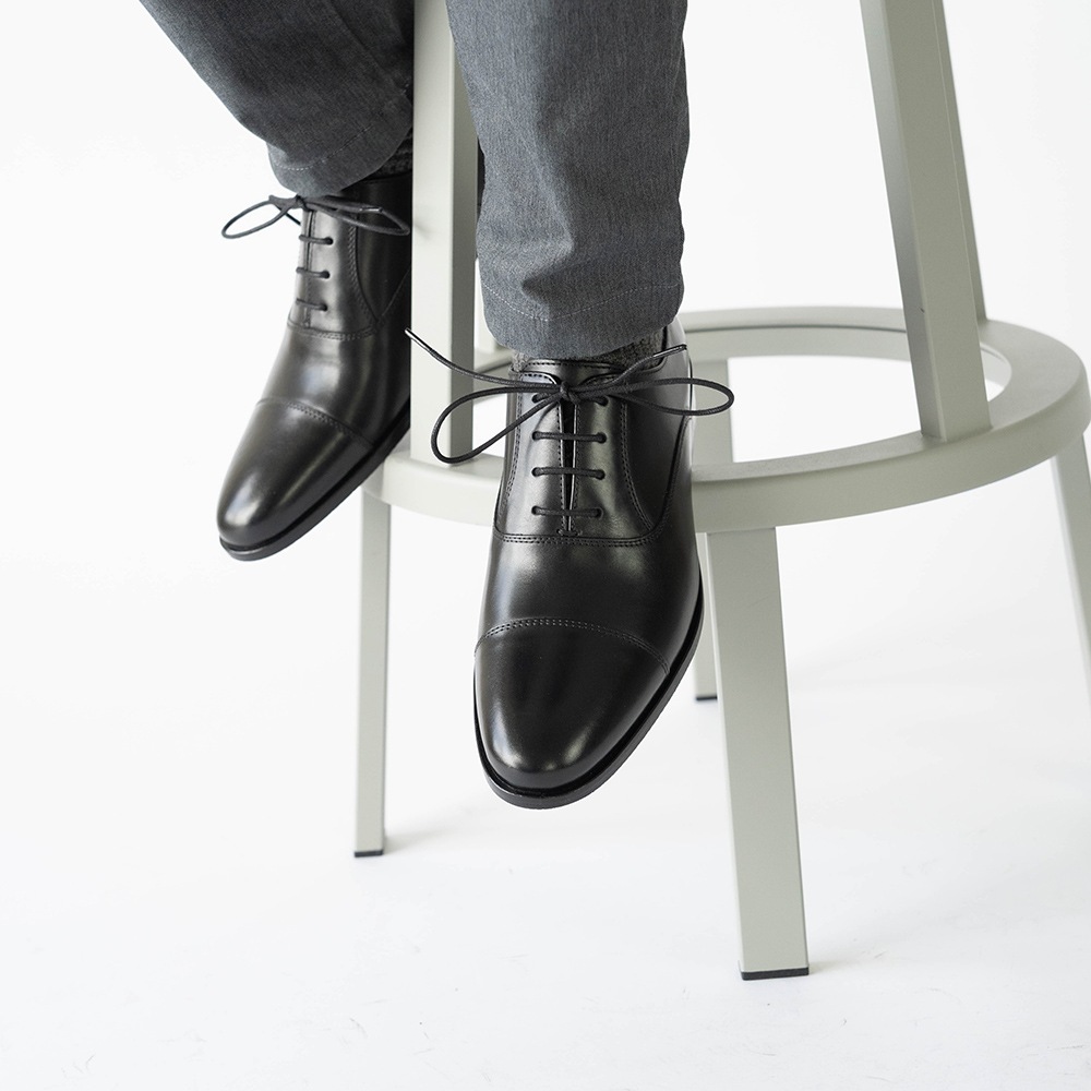 SHEFFIELD BLACK ストレートチップ ビジネスシューズ