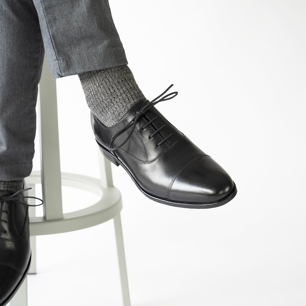 SHEFFIELD BLACK ストレートチップ ビジネスシューズ