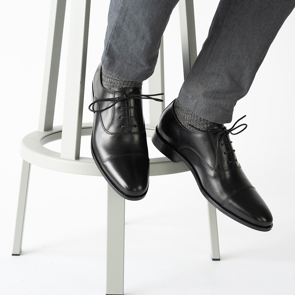 SHEFFIELD BLACK ストレートチップ ビジネスシューズ