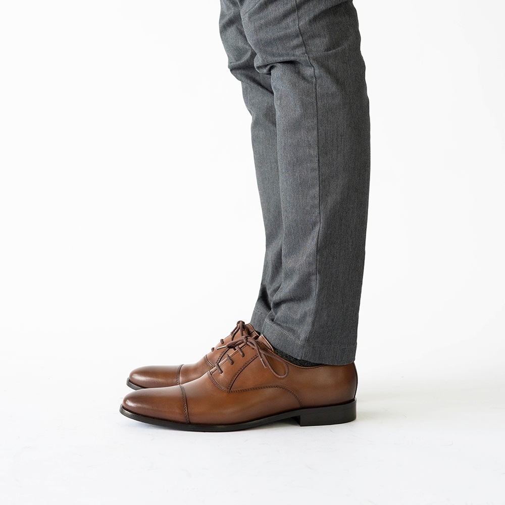 SHEFFIELD COGNAC ストレートチップ ビジネスシューズ