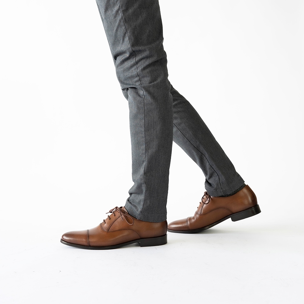 SHEFFIELD COGNAC ストレートチップ ビジネスシューズ