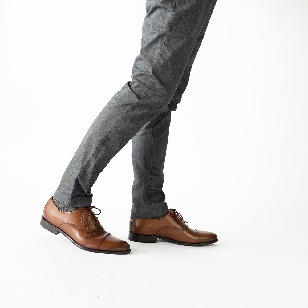 SHEFFIELD COGNAC ストレートチップ ビジネスシューズ