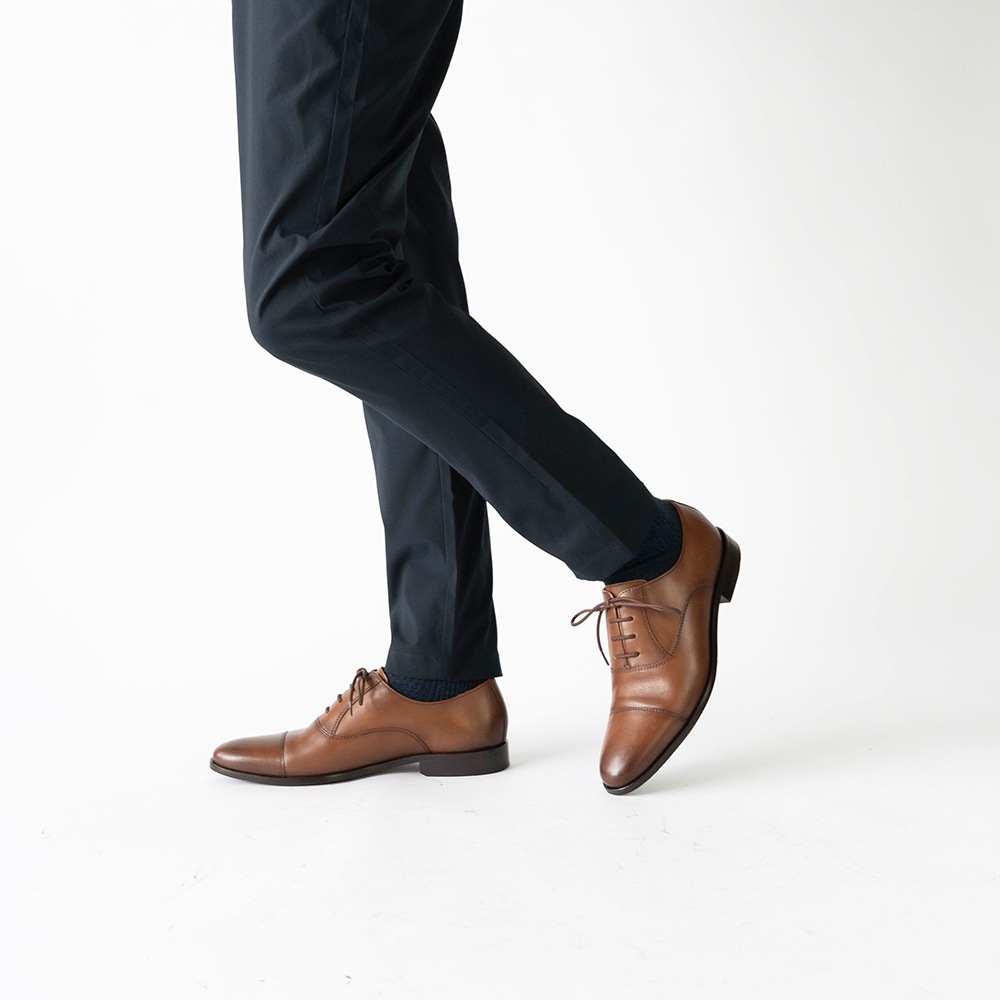 SHEFFIELD COGNAC ストレートチップ ビジネスシューズ