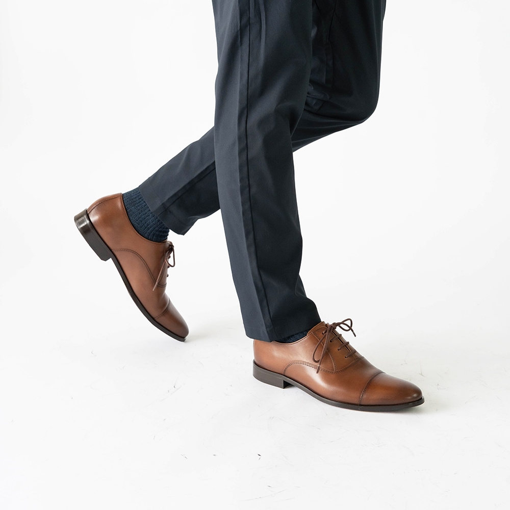 SHEFFIELD COGNAC ストレートチップ ビジネスシューズ