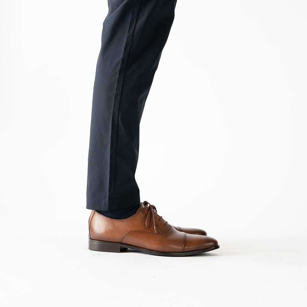 SHEFFIELD COGNAC ストレートチップ ビジネスシューズ