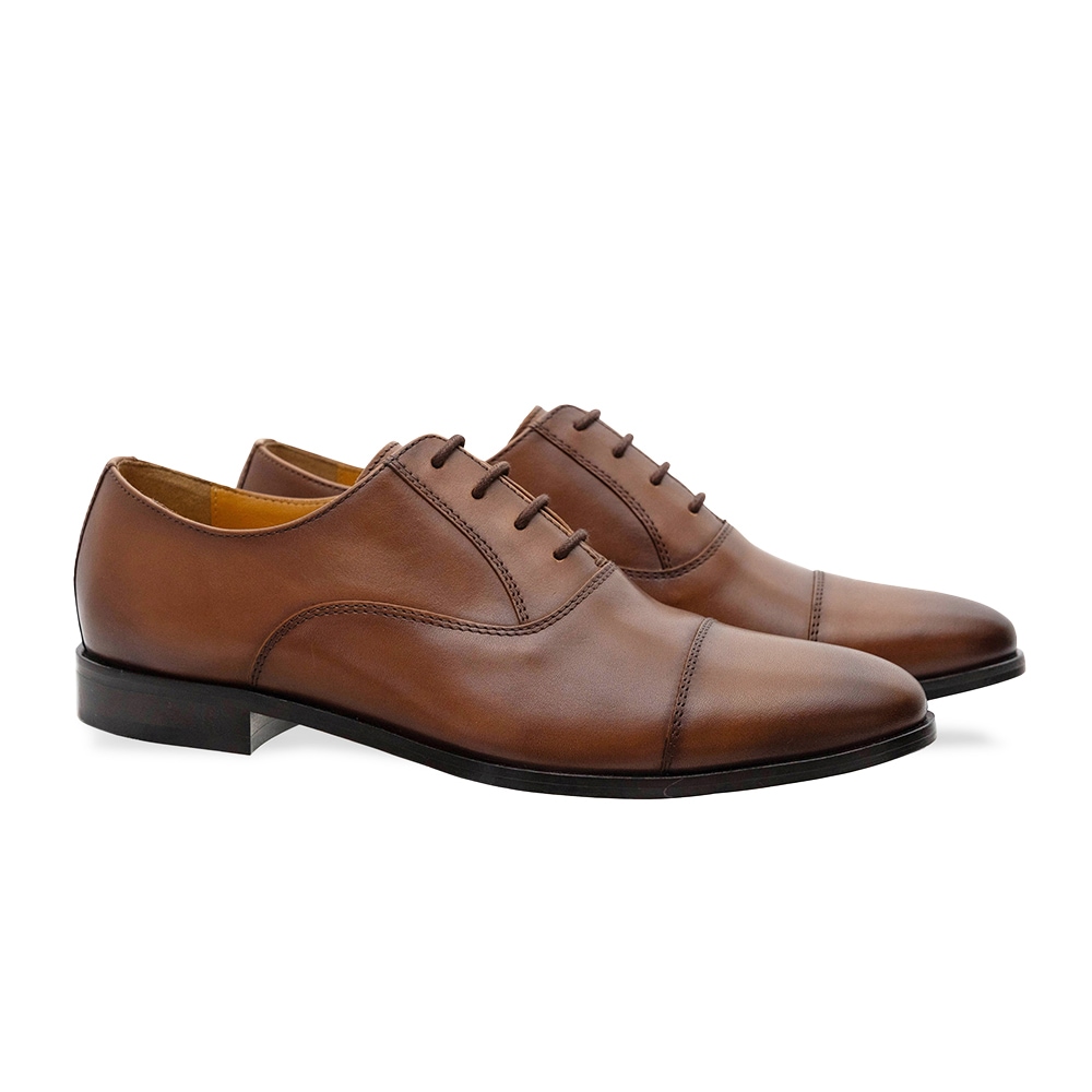 SHEFFIELD COGNAC ストレートチップ ビジネスシューズ