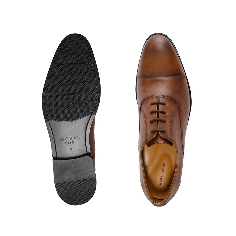 SHEFFIELD COGNAC ストレートチップ ビジネスシューズ