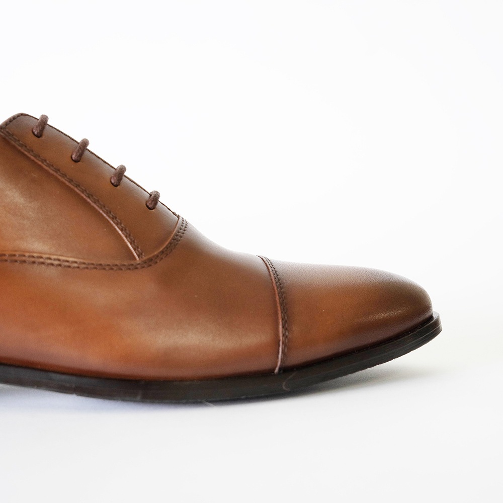 SHEFFIELD COGNAC ストレートチップ ビジネスシューズ