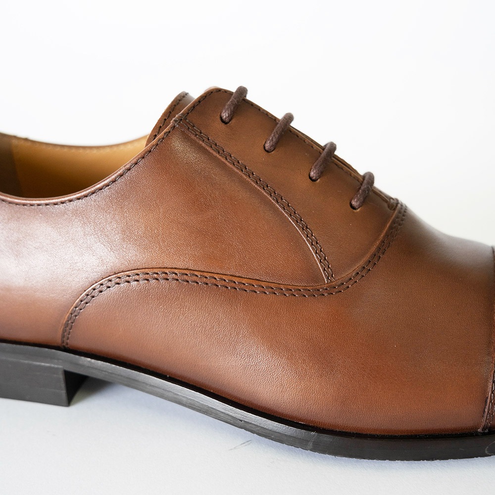 SHEFFIELD COGNAC ストレートチップ ビジネスシューズ