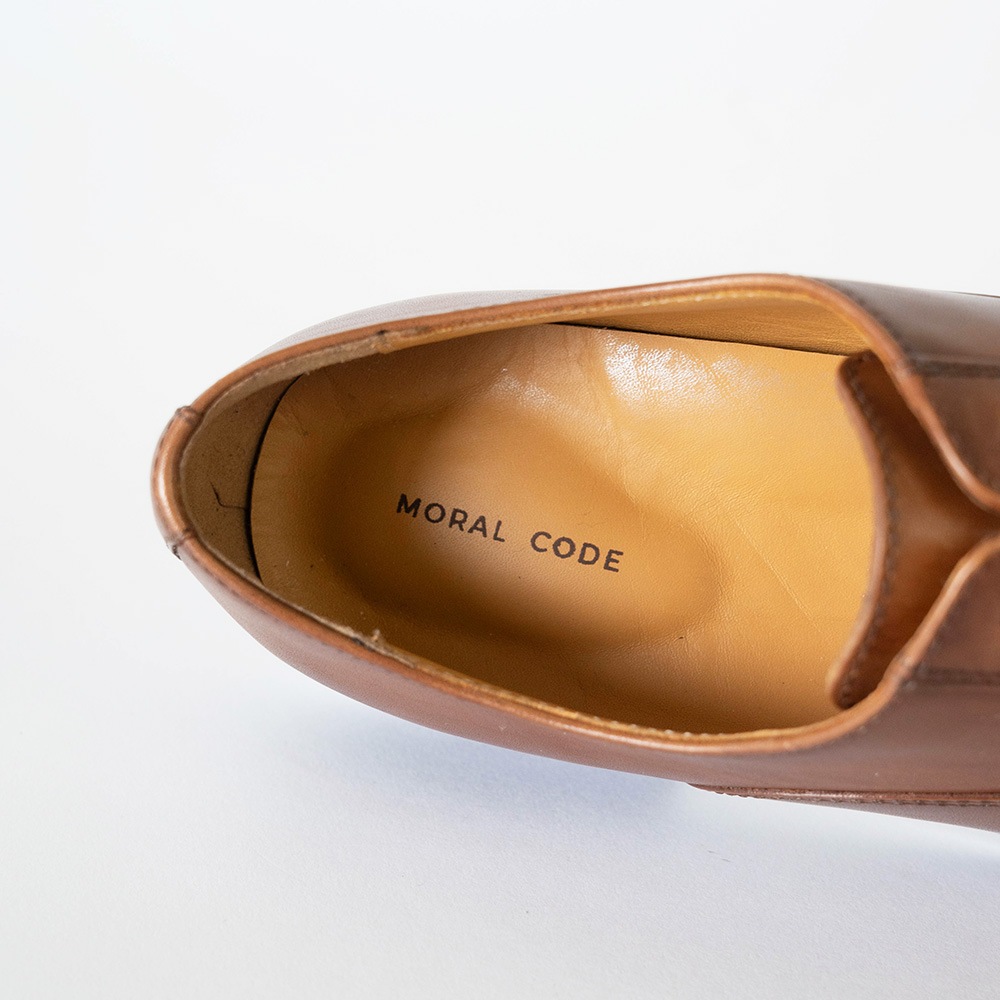 SHEFFIELD COGNAC ストレートチップ ビジネスシューズ