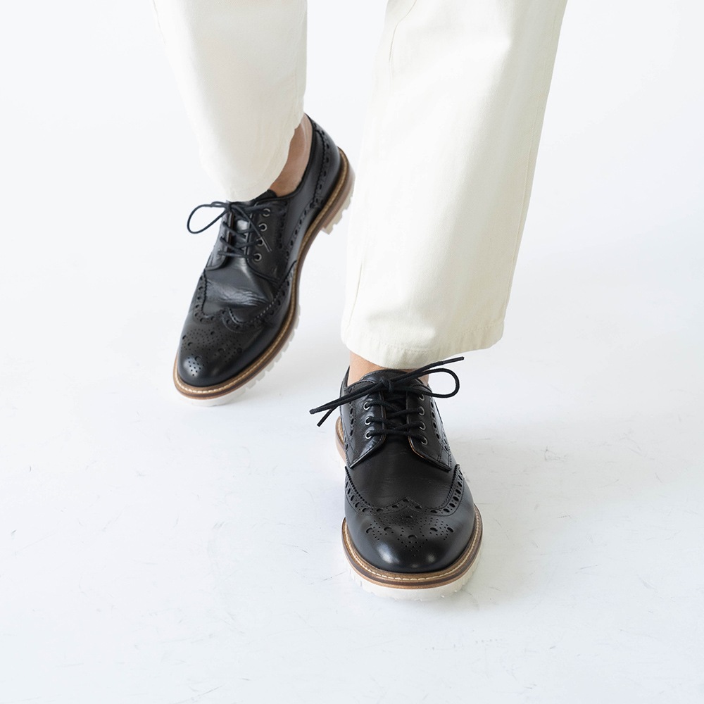 HACKNEY BLACK ウイングチップ 外羽根 