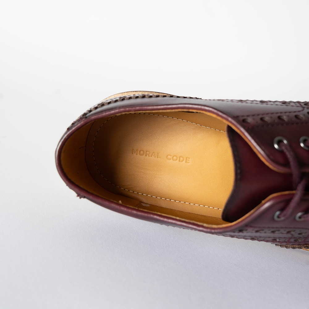 HACKNEY BURGUNDY ウイングチップ 外羽根 