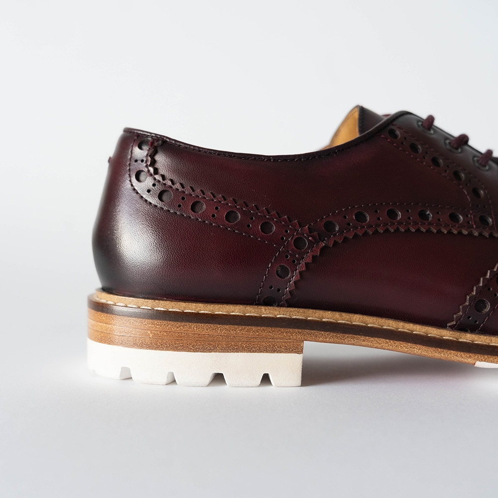 HACKNEY BURGUNDY ウイングチップ 外羽根 