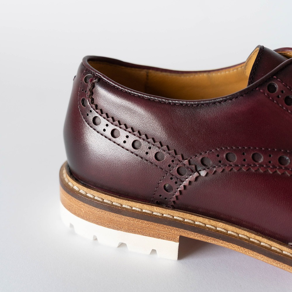 HACKNEY BURGUNDY ウイングチップ 外羽根 