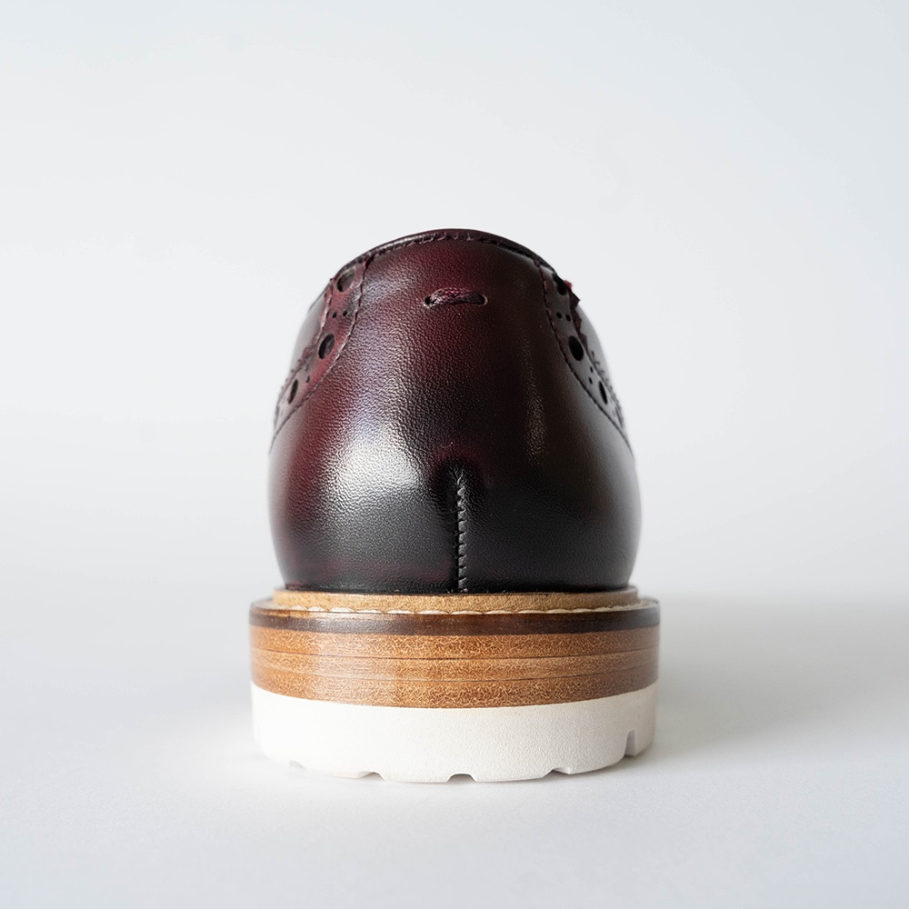 HACKNEY BURGUNDY ウイングチップ 外羽根 