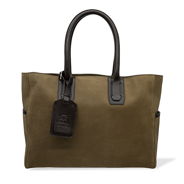 CROSBY-Ⅱ MILITARY GREEN 弱撥水ヌバック トートバッグ