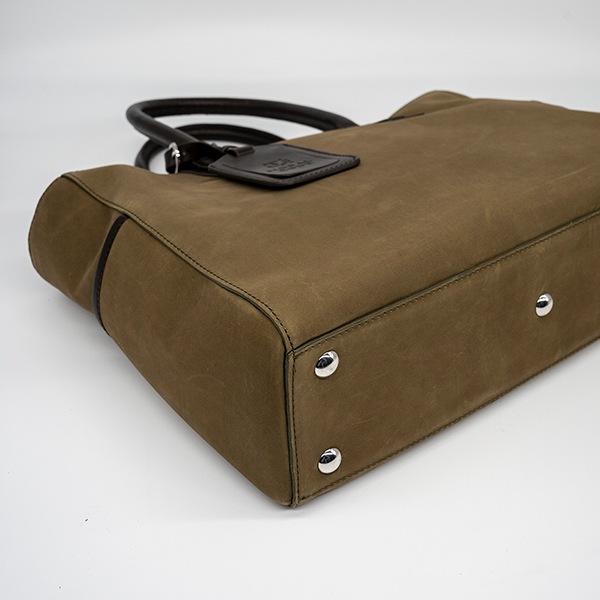CROSBY-Ⅱ MILITARY GREEN 弱撥水ヌバック トートバッグ