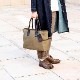 CROSBY-Ⅱ MILITARY GREEN 弱撥水ヌバック トートバッグ