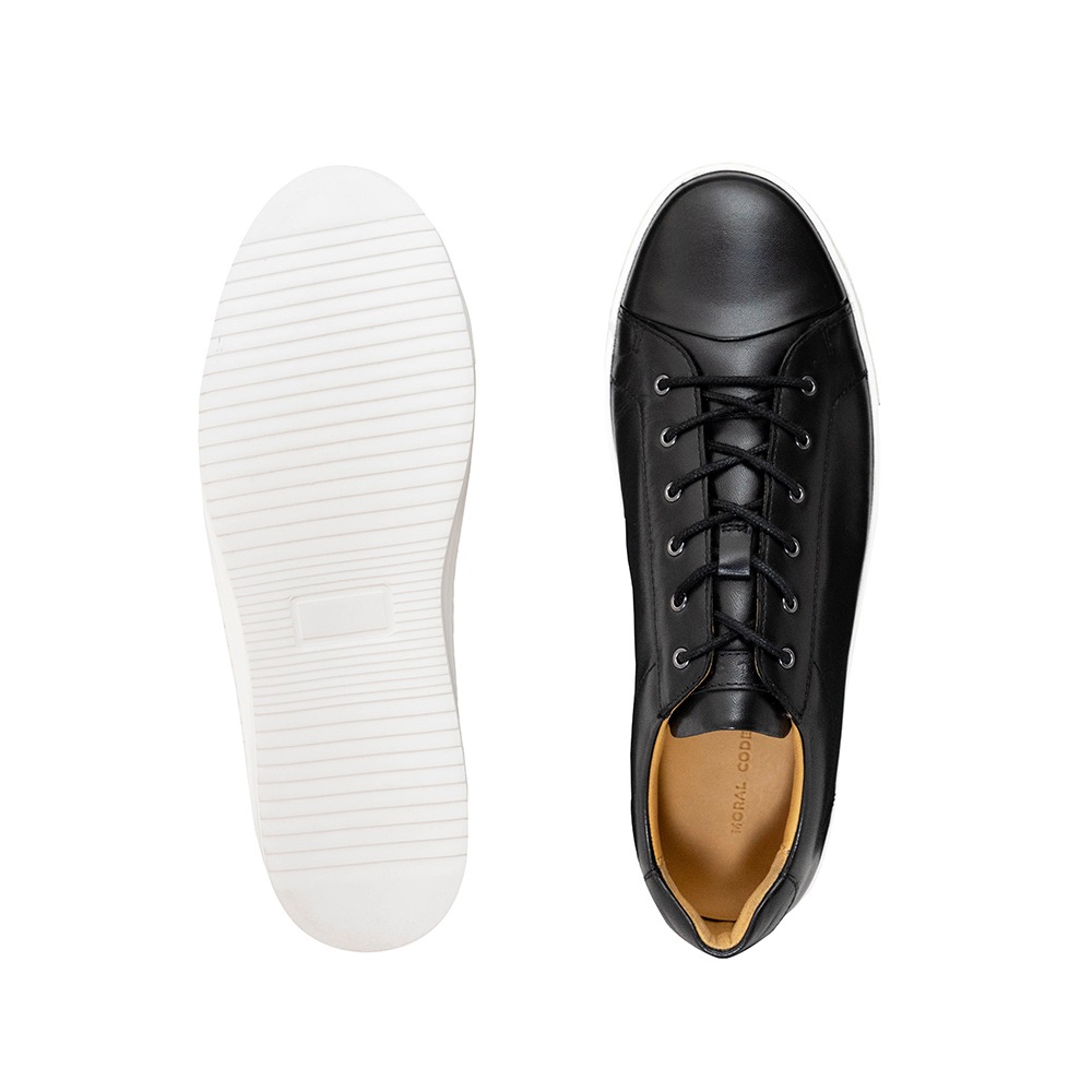 OZZY BLACK レースアップスニーカー