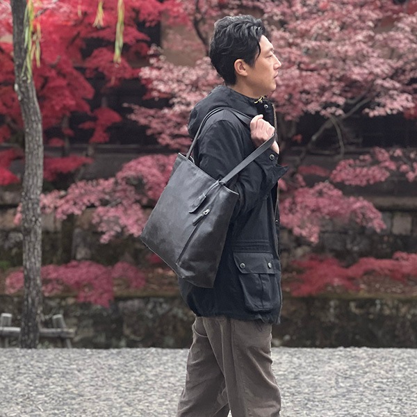 LONDON GRAY 大容量 トートバッグ