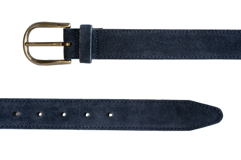 BANKS NAVY スエードベルト