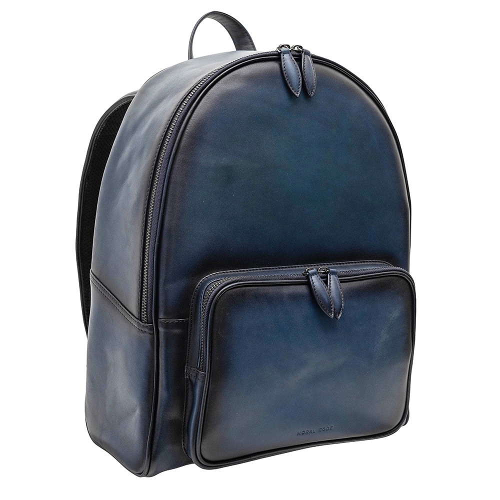 レザービジネスリュック 本革 GUILDFORD NAVY バックパック ネイビー紺