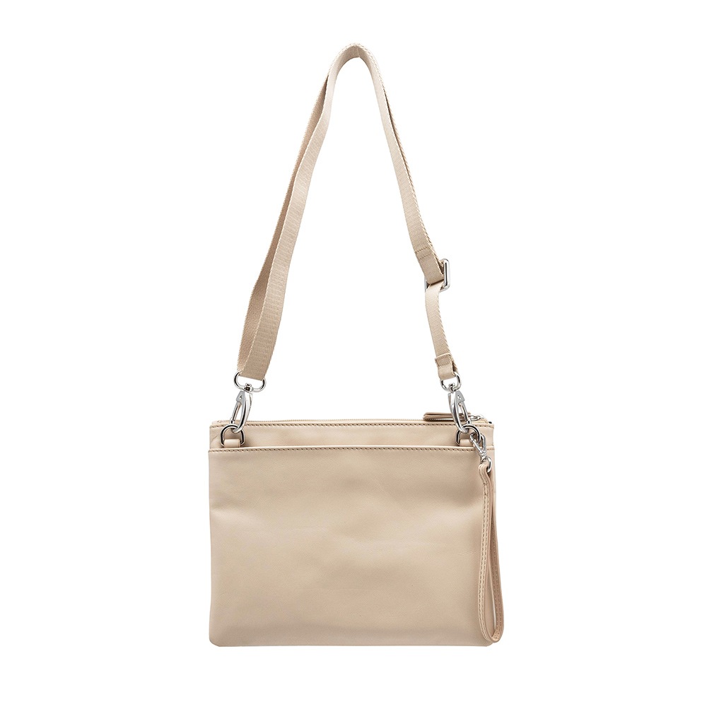 MILAN BEIGE 軽量レザーサコッシュ