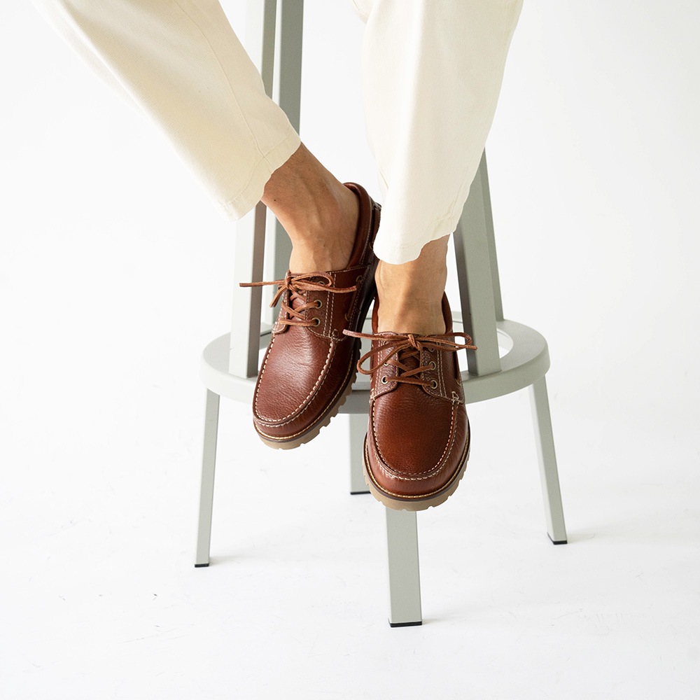 NEVADA BROWN モカシン デッキシューズ 