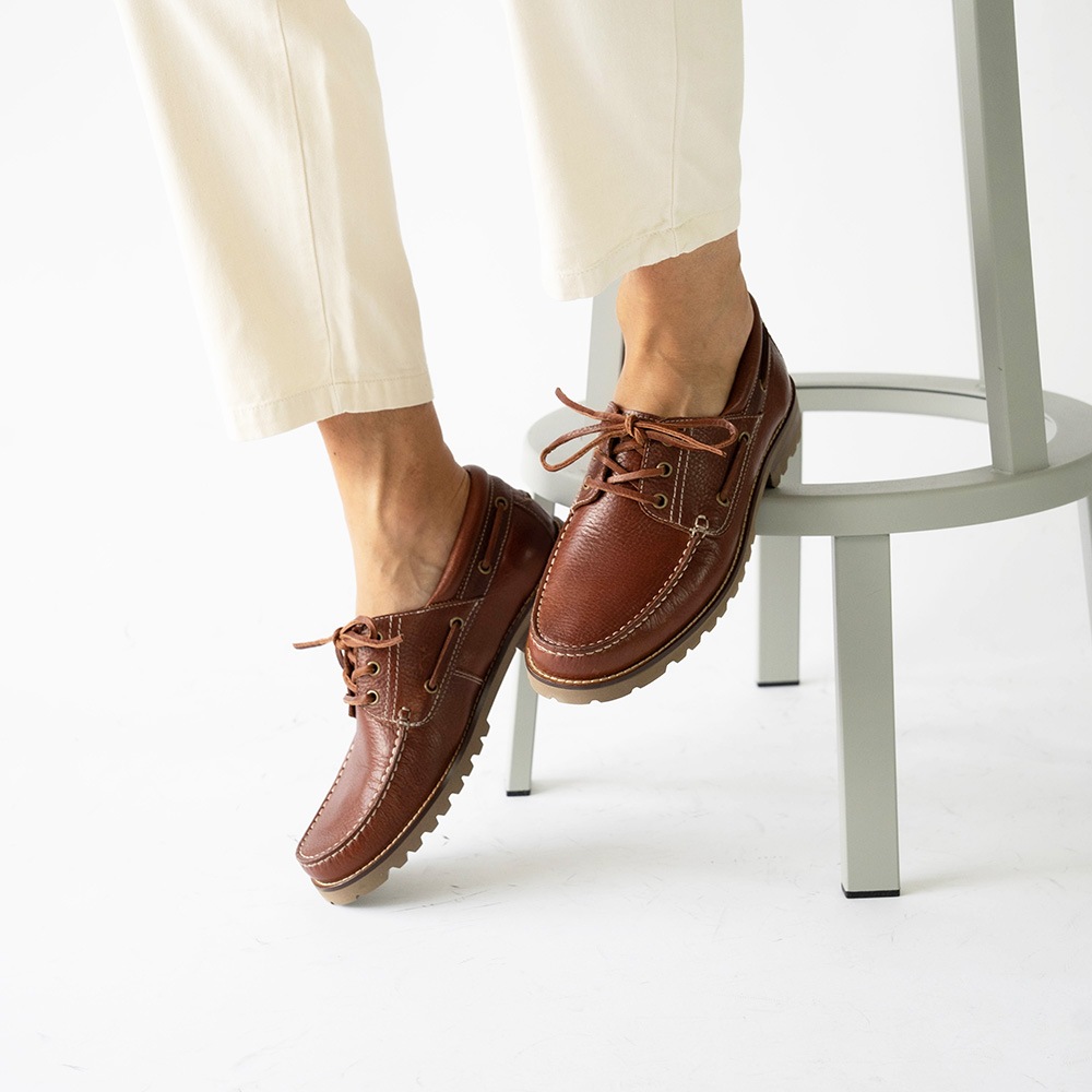 NEVADA BROWN モカシン デッキシューズ 