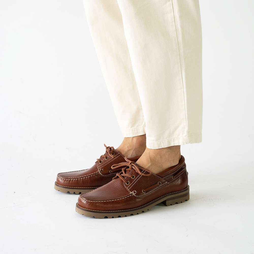 NEVADA BROWN モカシン デッキシューズ 