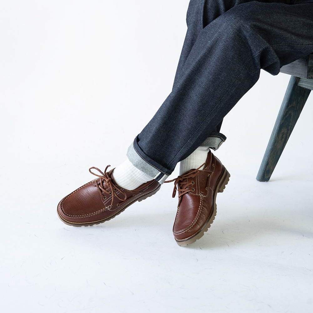 NEVADA BROWN モカシン デッキシューズ 