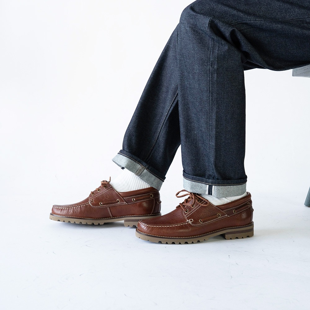 NEVADA BROWN モカシン デッキシューズ 