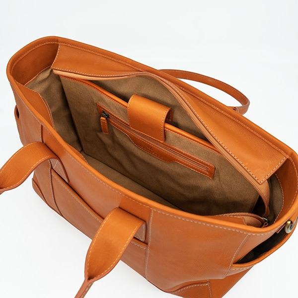 JAMISON COGNAC ショルダートートバッグ