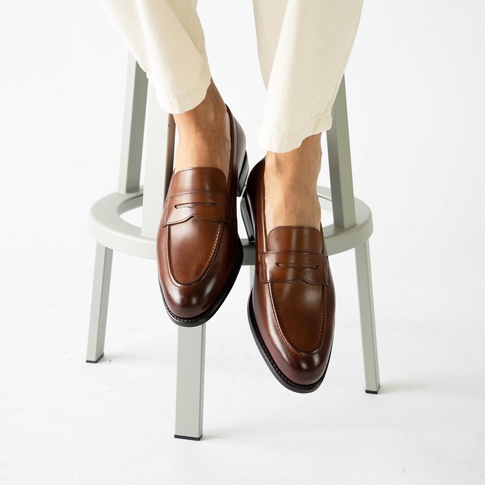 LLOYD COGNAC ローファー グッドイヤーウェルト