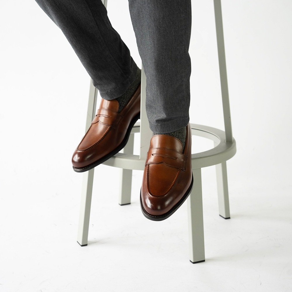 LLOYD COGNAC ローファー グッドイヤーウェルト