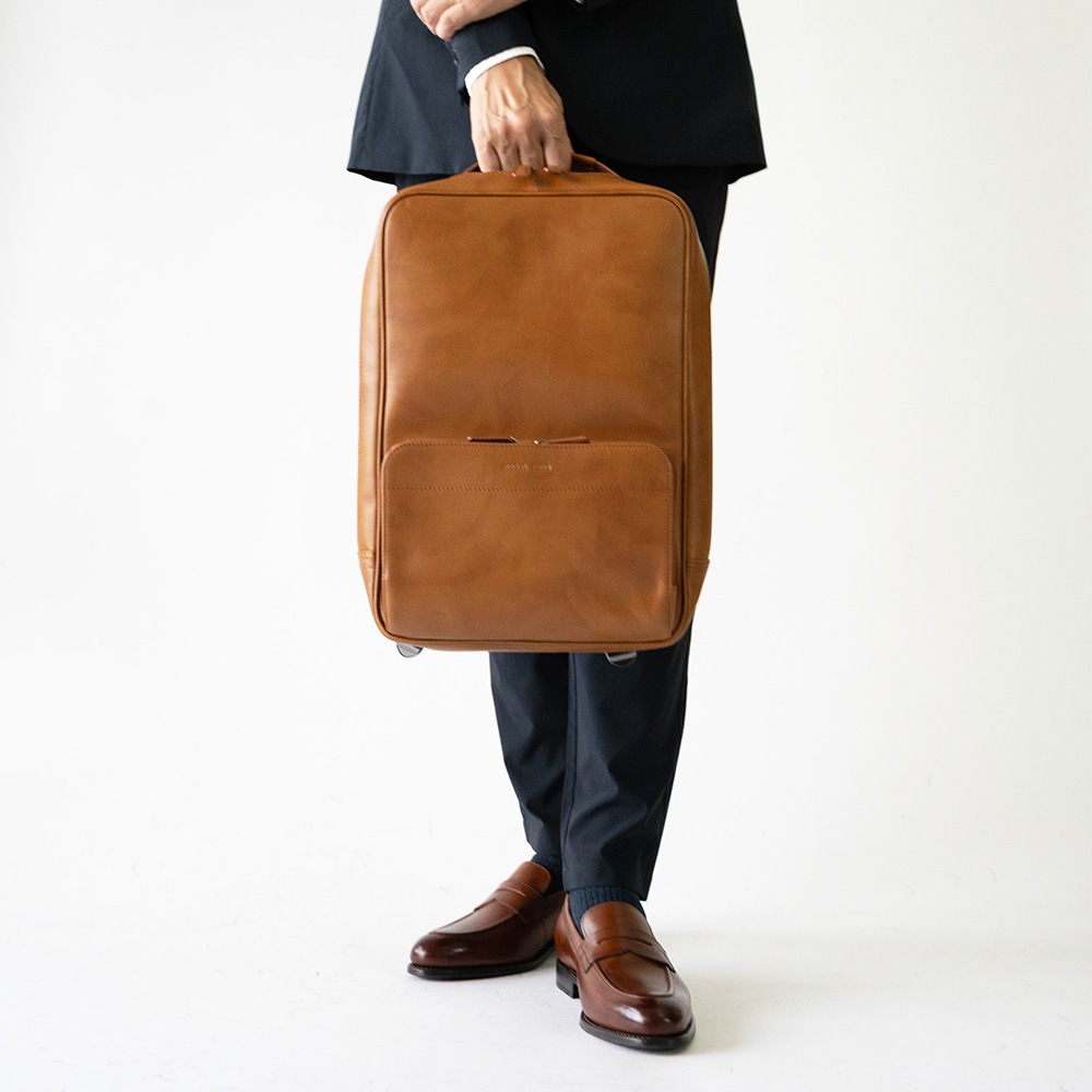 レザービジネスリュック OLIVER COGNAC バックパック コニャック茶