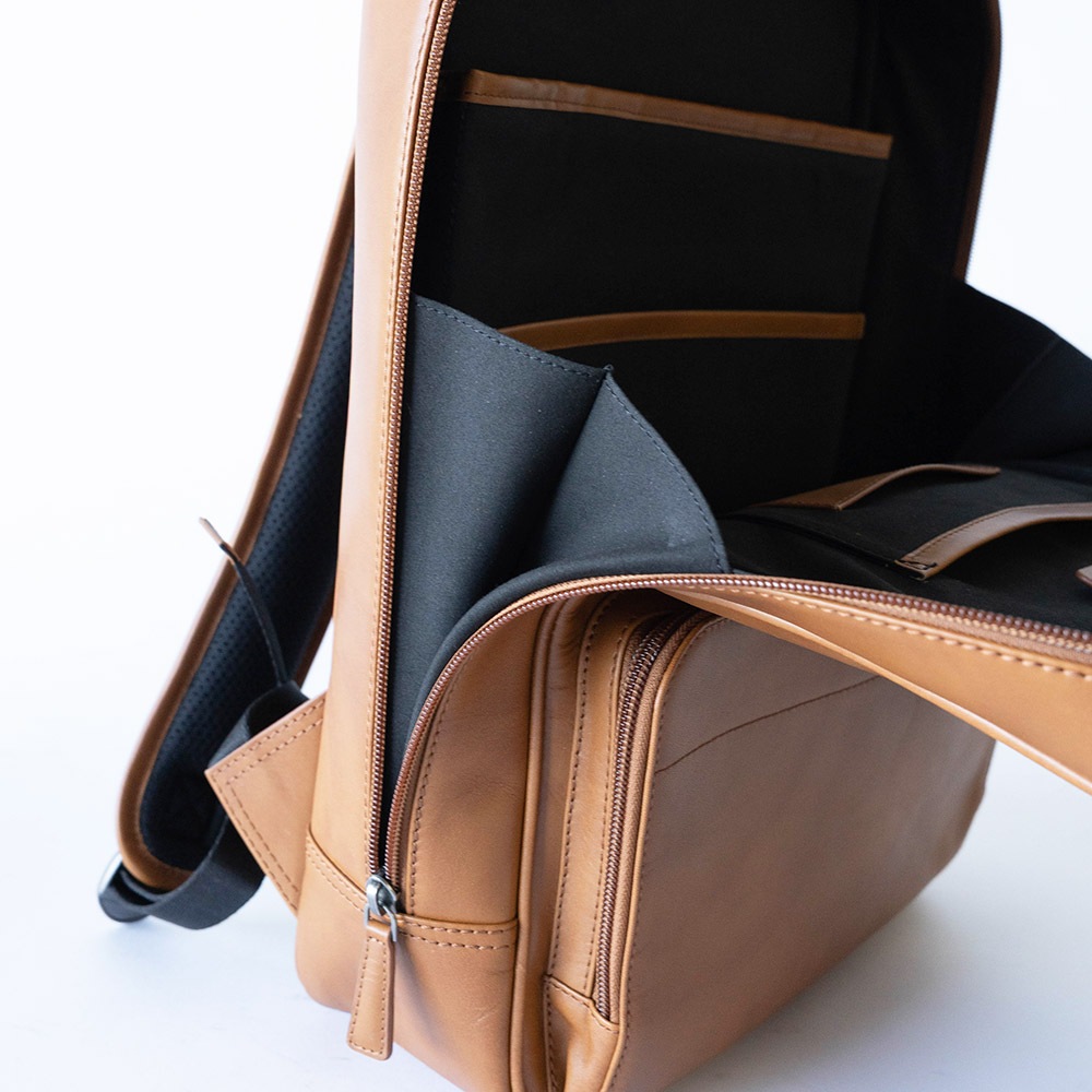 レザービジネスリュック OLIVER COGNAC バックパック コニャック茶