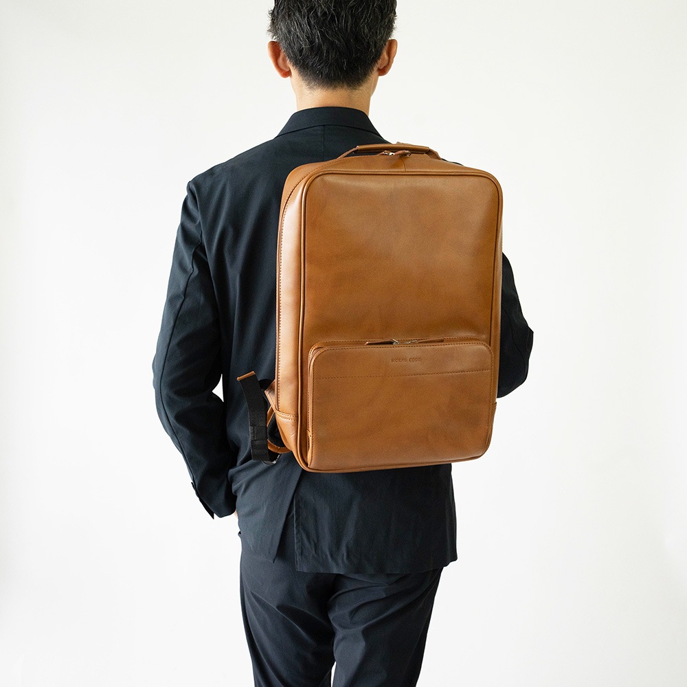 レザービジネスリュック OLIVER COGNAC バックパック コニャック茶