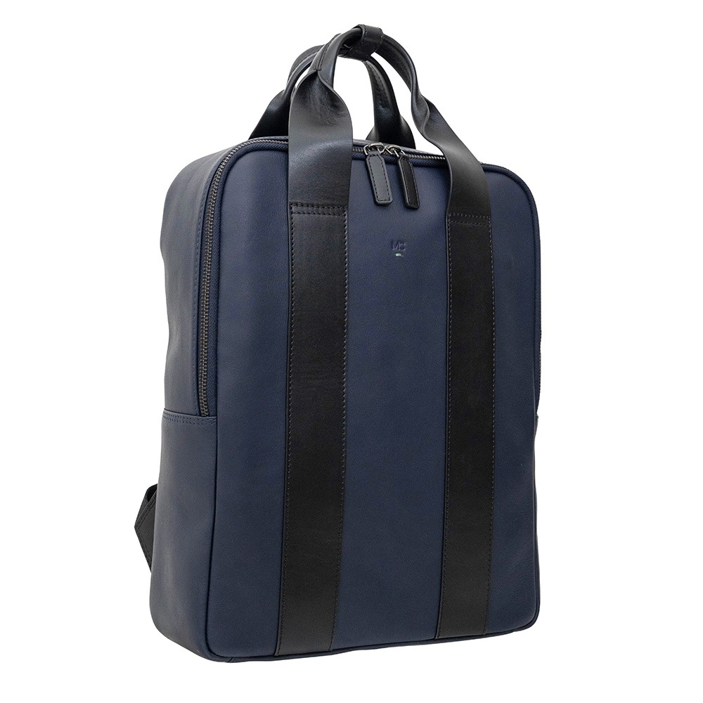 レザービジネスリュック VIRGINIA NAVY バックパック ネイビー紺