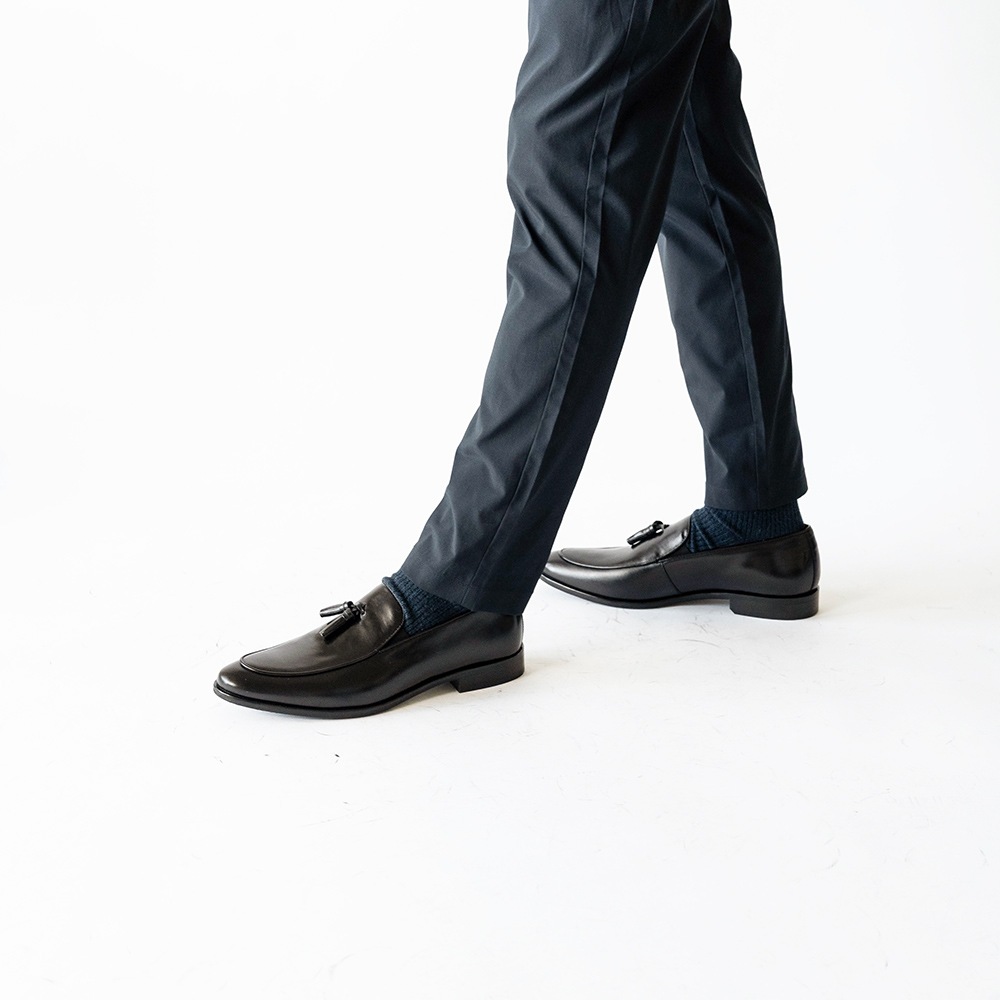 RIDLEY BLACK タッセルローファー ビジネスシューズ