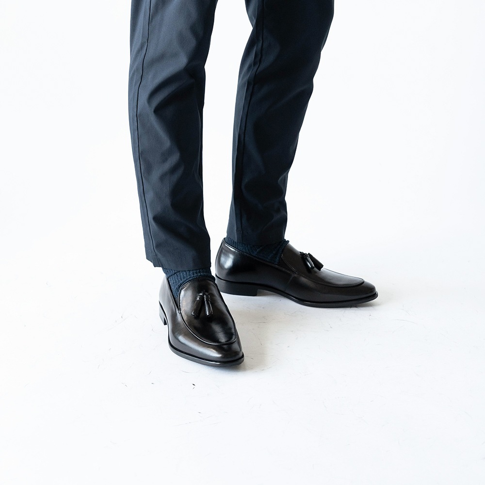 RIDLEY BLACK タッセルローファー ビジネスシューズ