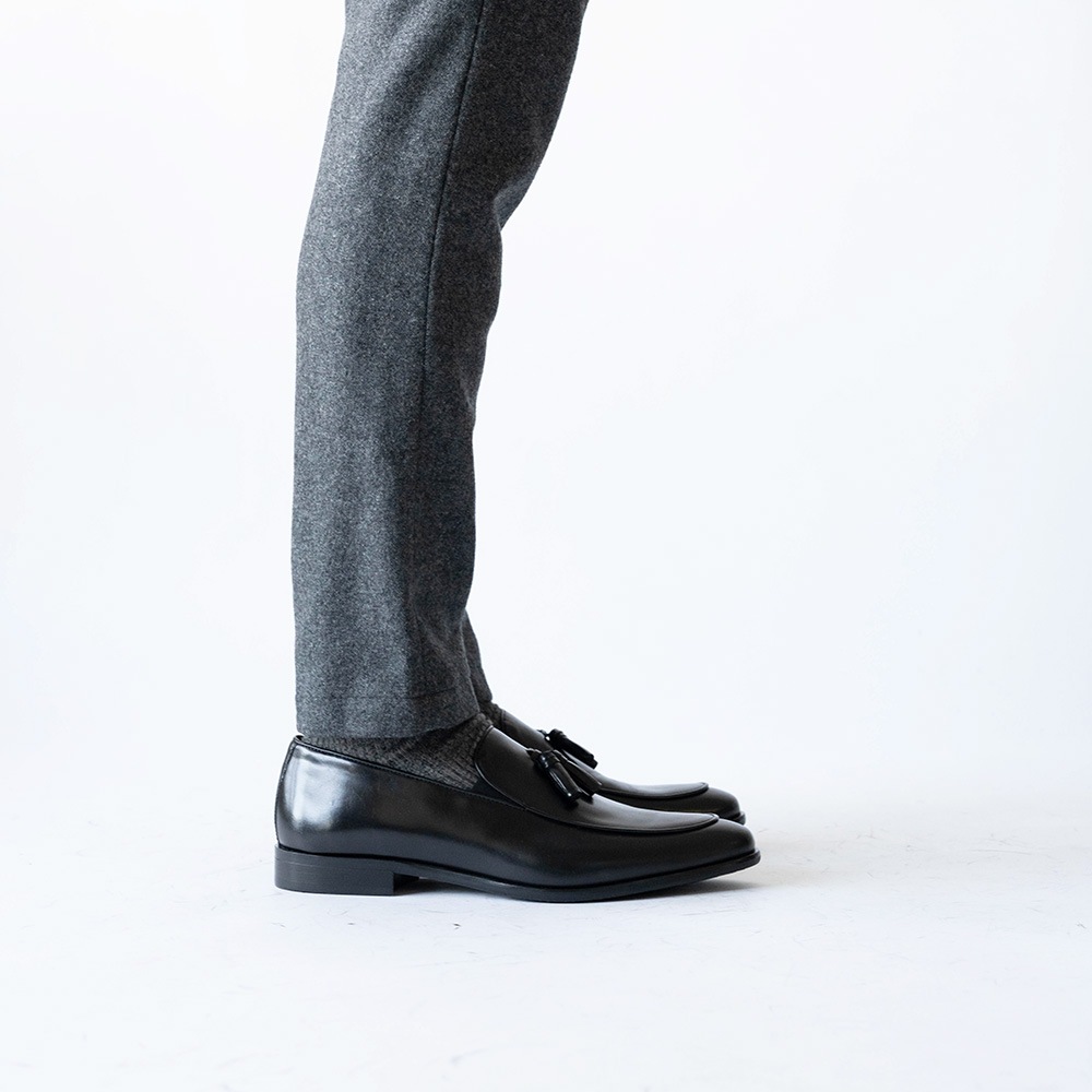 RIDLEY BLACK タッセルローファー ビジネスシューズ