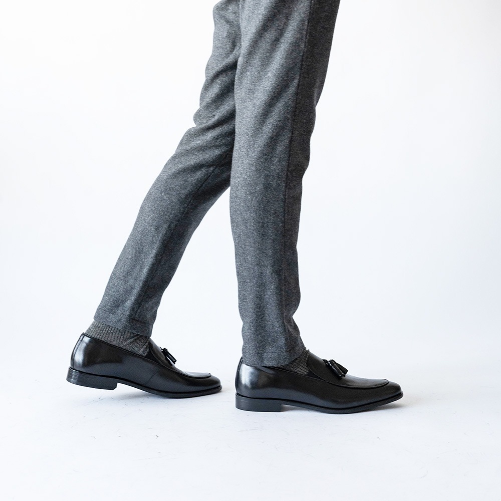 RIDLEY BLACK タッセルローファー ビジネスシューズ