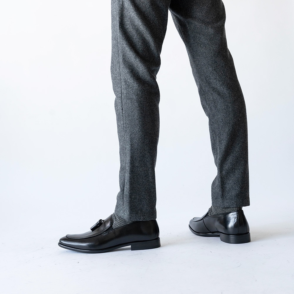 RIDLEY BLACK タッセルローファー ビジネスシューズ