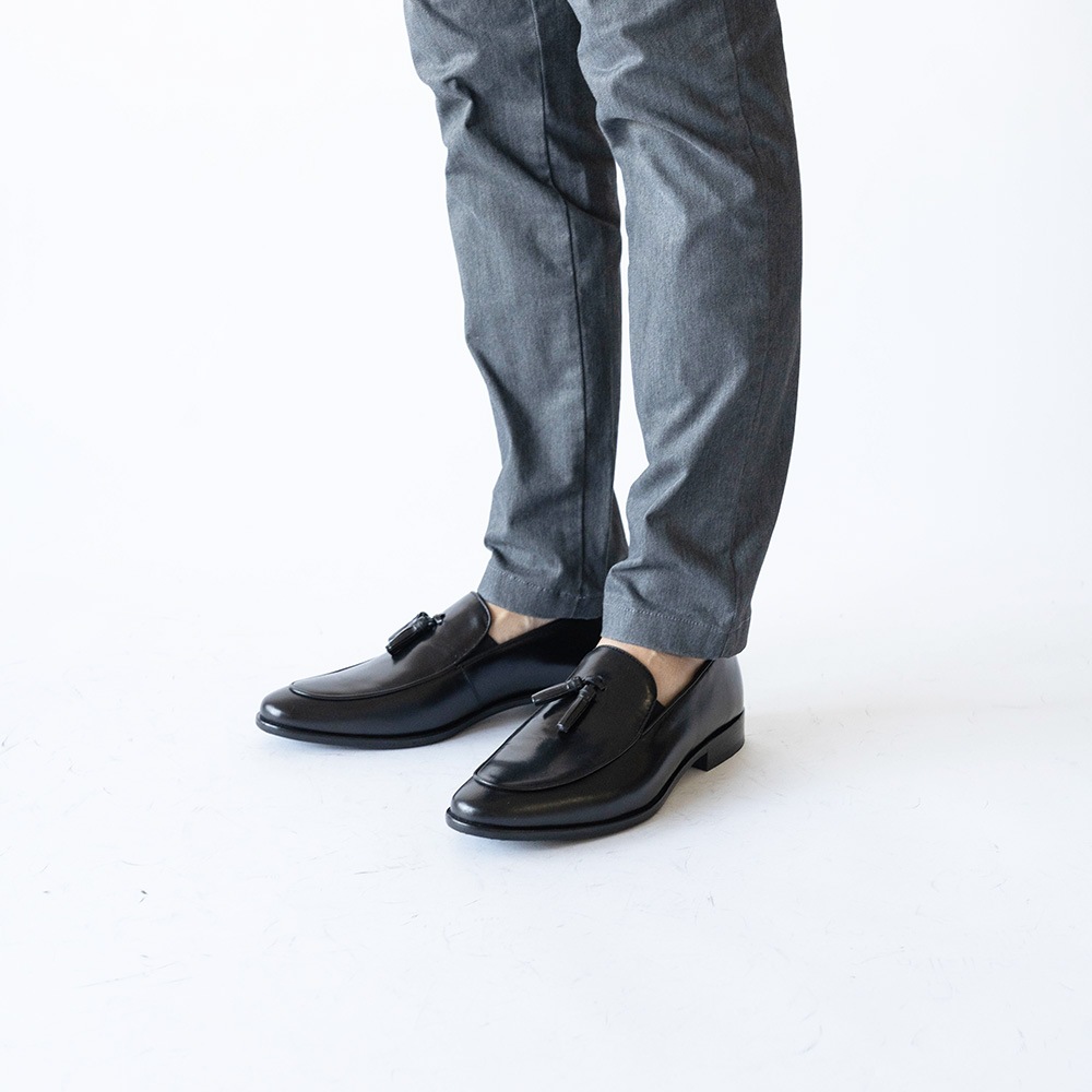 RIDLEY BLACK タッセルローファー ビジネスシューズ