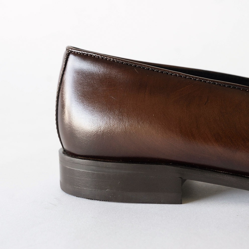 RIDLEY DARK BROWN タッセルローファー ビジネスシューズ