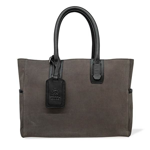 CROSBY-Ⅱ GRAY 弱撥水ヌバック トートバッグ