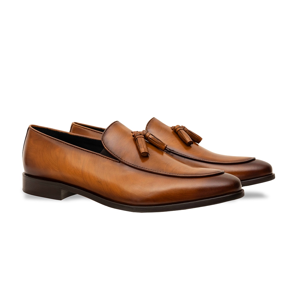 RIDLEY COGNAC タッセルローファー ビジネスシューズ