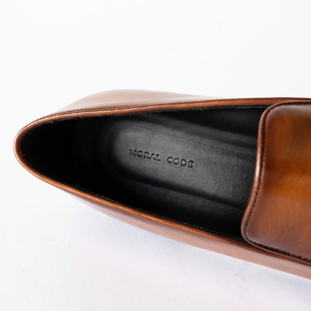 RIDLEY COGNAC タッセルローファー ビジネスシューズ